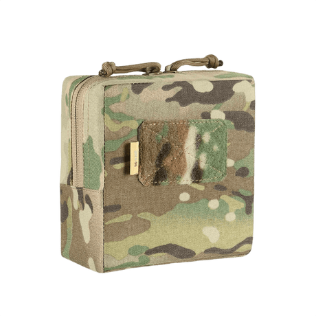 M-Tac Utility Pouch Elite Small i kamuflasje, laget av slitesterkt Cordura 500D med MOLLE-grensesnitt og Laser Cut-teknologi.