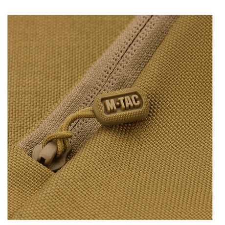 M-Tac Carry Sling veske Elite Gen.IV med Velcro i khakifarget nylon med detaljert glidelåstrekk og robust søm, galleri posisjon 1.