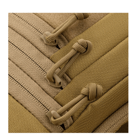 M-Tac Carry Sling veske Elite Gen.IV med Velcro i khakifarget robust nylon med glidelåstrekk og slitesterk søm, galleri posisjon 1.