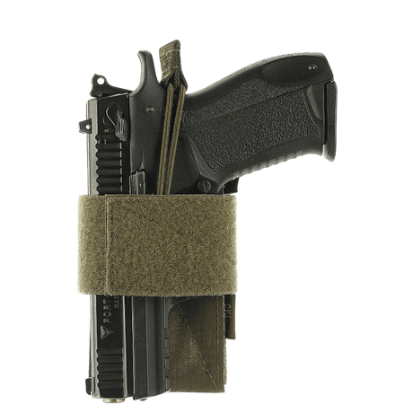 M-Tac CCW-hylster – modulært universelt hylster i khakifarget med velcro-hook for diskret bæring, galleri posisjon 1.
