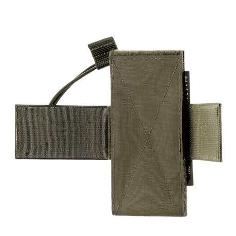 M-Tac CCW-hylster – modulært universelt hylster i slitesterkt materiale med velcro-hook og loop, galleri posisjon 1, for diskret utstyrsbæring.