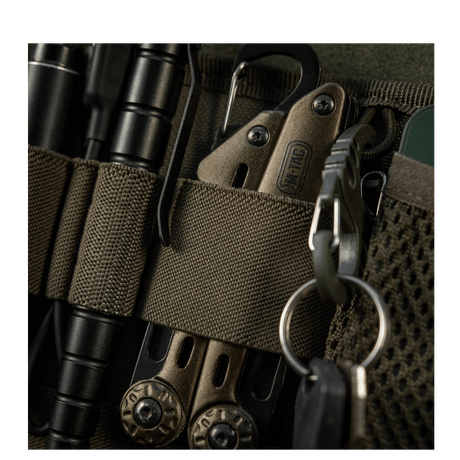 M-Tac Hook & Loop Low Profile Admin Panel i robust nylon med elastiske holdere og mesh-modul for organisert oppbevaring, galleri posisjon 1