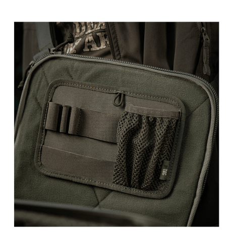 M-Tac Hook & Loop Low Profile Admin Panel i slitesterkt nylon med nettlomme og elastiske holdere for moduloppbevaring, galleri posisjon 1