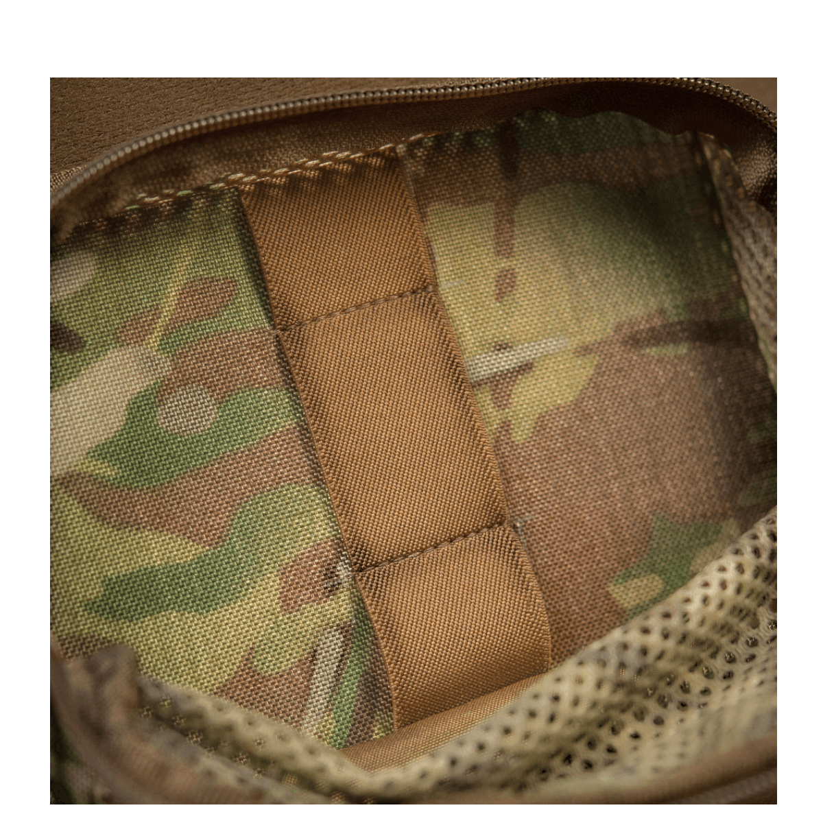 M-Tac Hook & Loop Utility Panel: Modulært lynlåsnetpanel til tasker, perfekt til organisering, mål 19x13 cm.