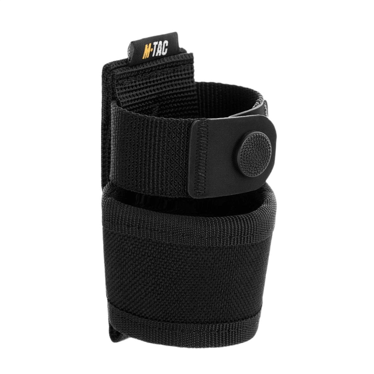 M-Tac Baton Pouch Elite i sort nylon, designet til sikker opbevaring og hurtig adgang til gummibaton eller standardpoliti-baton.