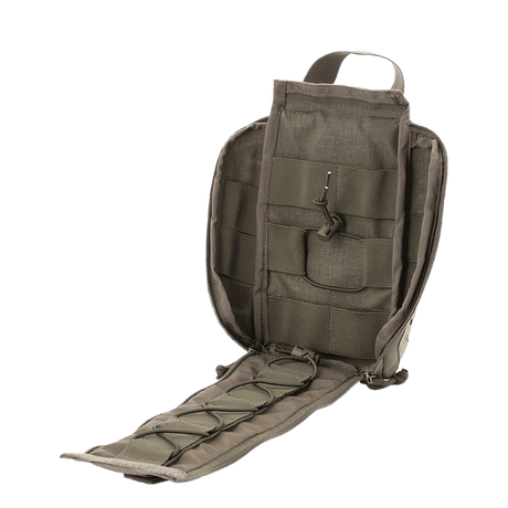 M-Tac Medical Pouch Elite Rip Off taktisk førstehjælpstaske med elastiske stropper, åben for nem adgang til medicinsk udstyr