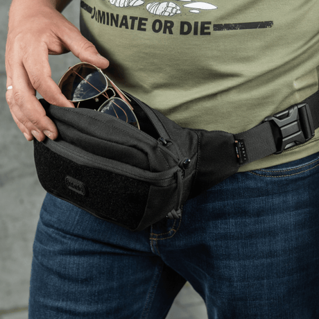 M-Tac Tactical Waist Bag Gen.II Elite belteveske i Cordura 1000D, ideell for taktisk bruk og daglige aktiviteter, slitesterkt og moderne design.
