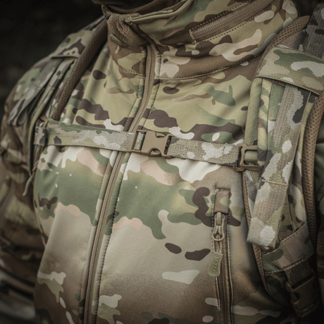 Detaljert visning av M-Tac Ryggsekk Large Gen.III Elite med robust camouflagemønster og ergonomisk design.
