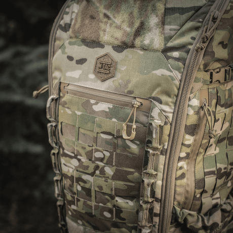 M-Tac Ryggsekk Large Gen.III Elite i robust Cordura-materiale for taktisk bruk og utstyrstransport, camouflagedesign.