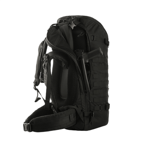 M-Tac Ryggsekk Gen.II Elite Large i svart med ergonomisk design og slitesterkt Cordura-materiale, egnet for utendørs og taktisk bruk.