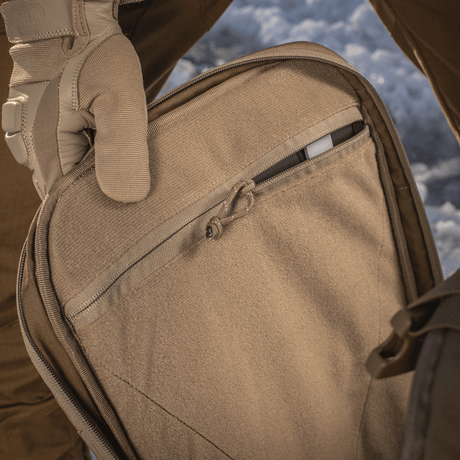 Detaljbilde av M-Tac Ryggsekk Gen.II Elite Large med innvendig lomme av slitesterkt Cordura-materiale.