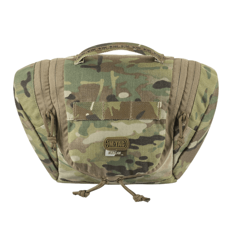 M-Tac toalettmappe Elite Gen.II i camouflagedesign for praktisk oppbevaring av hygieneartikler og småting, kompakt reisetaske.