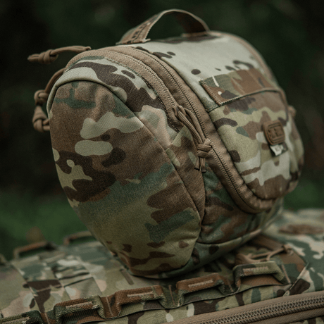 M-Tac toalettmappe Elite Gen.II i kamuflasjedesign for praktisk oppbevaring av toalettsaker og småting, ideell for reise.