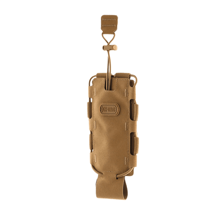 M-Tac Flaske Holder Elite i Cordura 500D-materiale med MOLLE-system for taktisk utstyr. Praktisk flaske- og beholderholder