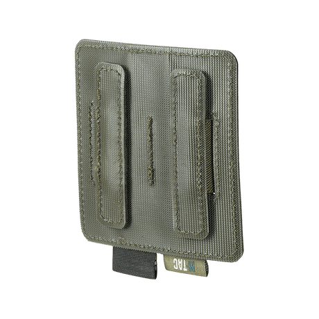 M-Tac Double Mag Pouch Hook Backed Magazine i khaki med Velcro på veskeflate, designet for to pistolmagasiner.