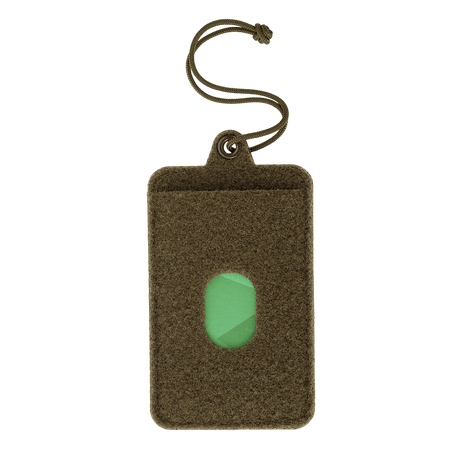 M-Tac Badge Holder – ID-kort og patch med Velcro-sider, plastbase og paracord for oppheng. Lomme til nøkkelkort.