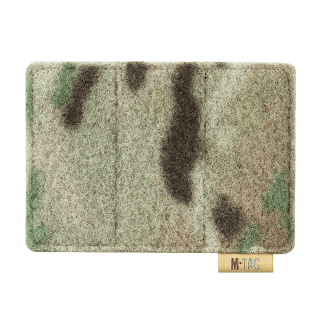M-Tac panel for patches på MOLLE 120x85 i camo-design med hook & loop-overflate, ideelt for patches og ID-plassering på MOLLE-systemer