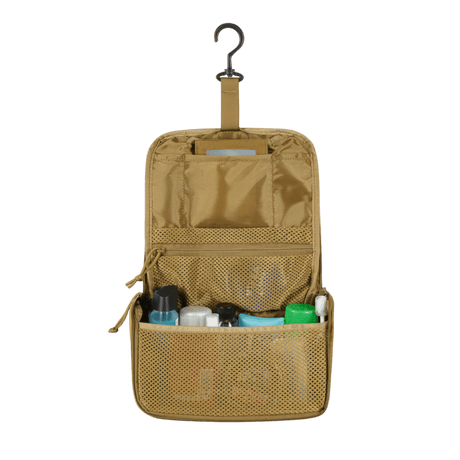M-Tac toalettmappe i kompakt design, vannavvisende 600D polyester, for tannbørste og barbering, ideell for reise, 24x15x8,5 cm