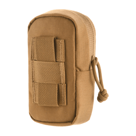 M-Tac PC Utility Pouch Elite i Cordura med MOLLE-interface og Velcro-panel. Ideell for oppbevaring, farge brun, mål 13 x 6 x 3 cm.