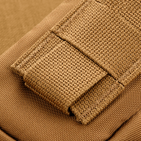 Nærbilde av M-Tac PC Utility Pouch Elite med MOLLE-interface og Cordura-materiale for optimal oppbevaring.