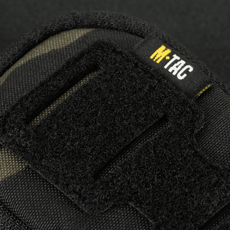 M-Tac Utility Shoulder Pouch Elite Gen.II i Cordura 500D Multicam Black med MOLLE-system og Velcro for patches, nærbilde.