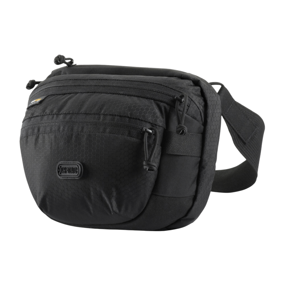 M-Tac Sphaera Hex Hardsling Bag - kompakt sort skuldertaske med modulært system og skjult rum, lavet af Cordura/Hex polyester.