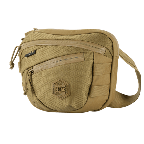 M-Tac Sphaera Hex Hardsling-veske Gen.II Elite i Cordura, kompakt og stilfull veske med justerbar skulderrem og rom for skjult bæring.