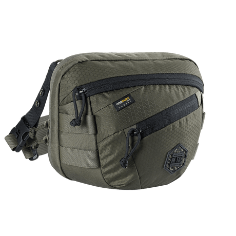 M-Tac Sphaera Hex Hardsling-veske Gen.II Elite, kompakt Cordura-veske med justerbar rem og glidelåslommer for daglig bruk.