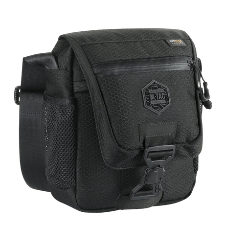 M-Tac Satellite Magnettaske Gen. II Elite Hex i svart Cordura Hex med magnetlukking, tabletdesign og NIJ-sertifisering, galleri posisjon 1.