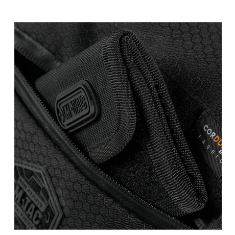M-Tac Satellite Magnettaske Gen. II Elite Hex i svart Cordura Hex med NIJ-sertifisering, fokus på holdbarhet og funksjonalitet, galleri posisjon 1.