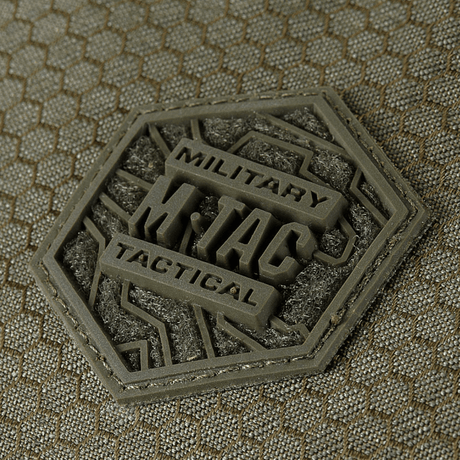 M-Tac Magnet XL-veske Elite Hex patch nærbilde med hexagonalt mønster.