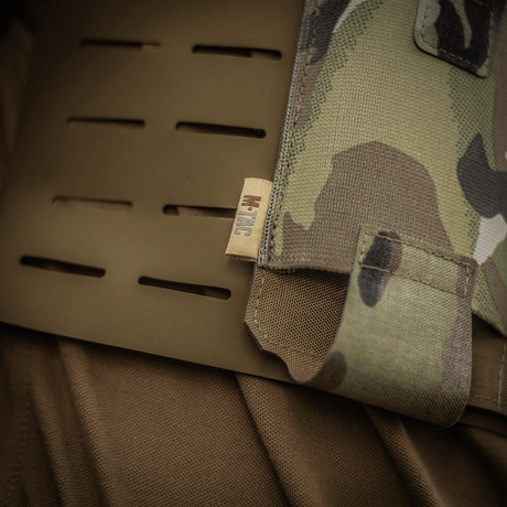 M‑Tac Elastisk Single Magazine Pouch Elite i kamuflasje, kompatibel med MOLLE Laser Cut-monteringssystem, slitesterkt Cordura 500D.