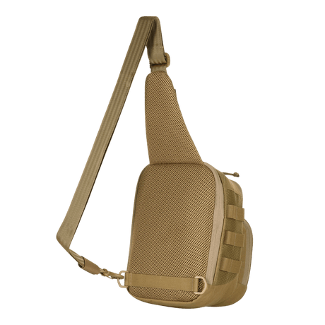 M-Tac Cross Bag Elite Hex, taktisk sling-pack, 5L, Cordura 500, MIL-SPEC-stropper, perfekt for daglig bruk og utstyr.