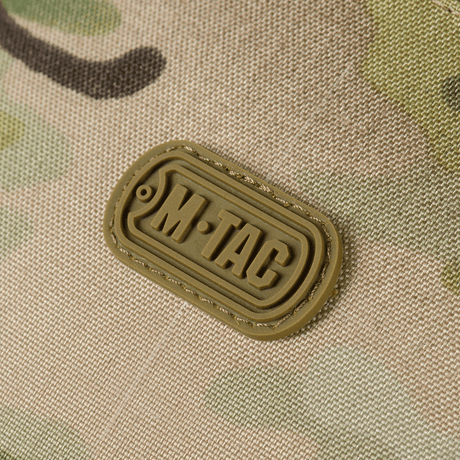 M-Tac Cross Bag Elite Hex-logo på Cordura 500-materiale, designet for daglig bruk og taktisk utstyr.