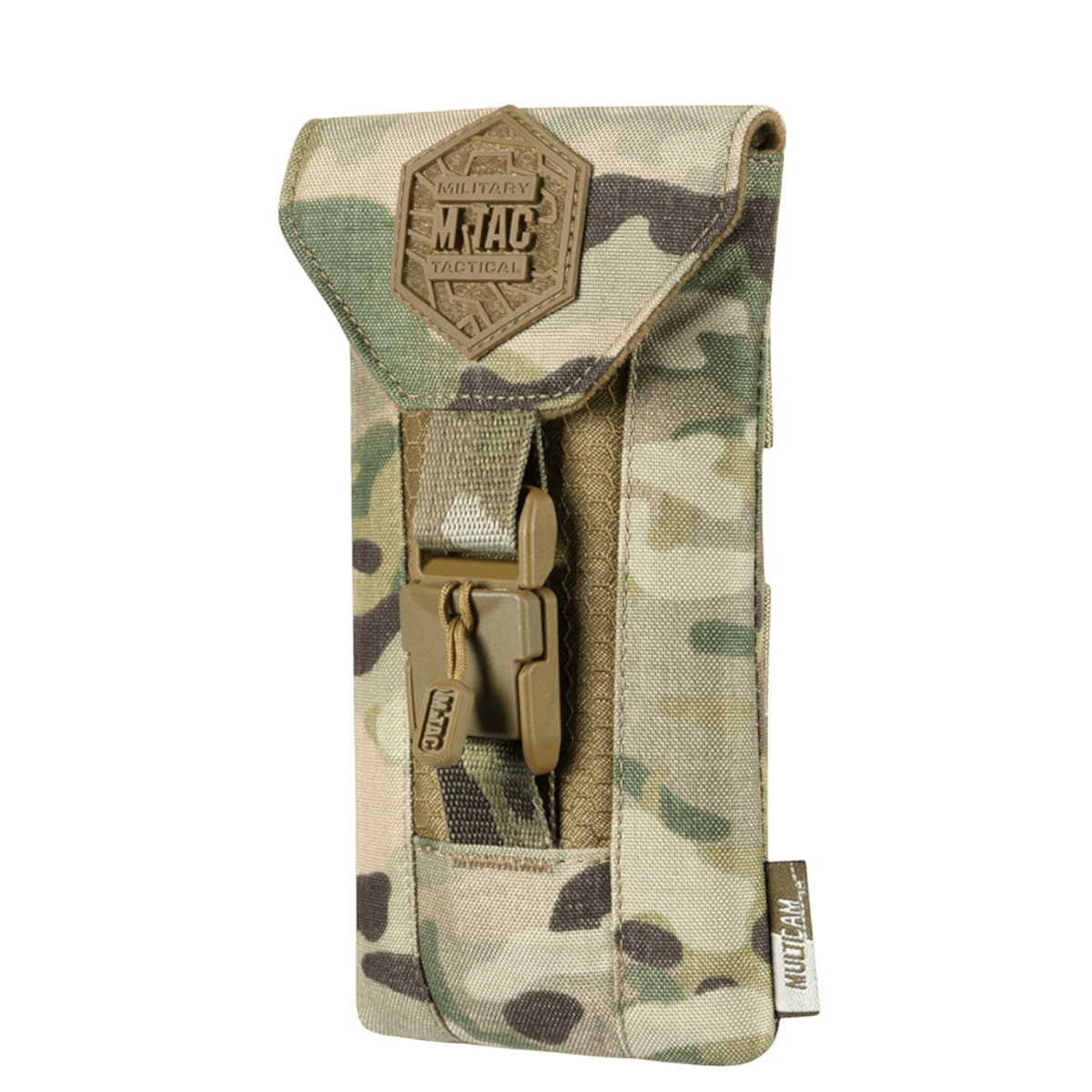 M-Tac Smartphone Lomme Elite Large Hex sort hylster i slidstærkt Cordura materiale med magnetisk WJ spænde. Perfekt til 6,5 tommer telefon.