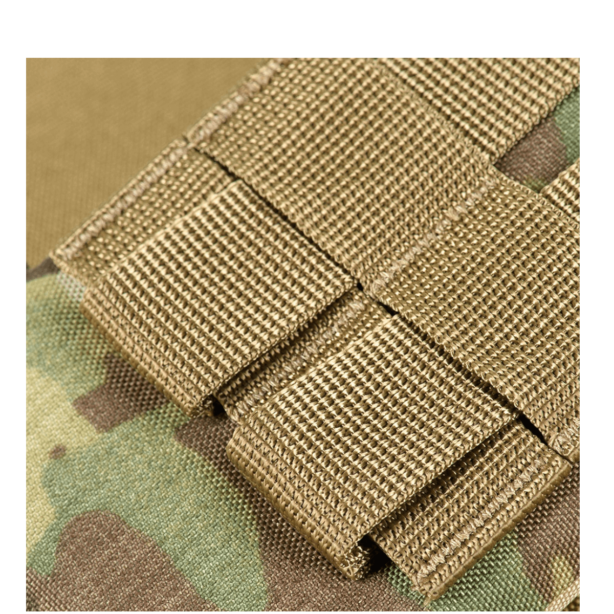 Detaljebillede af M-Tac Smartphone Lomme Elite Large Hex i slidstærkt CORDURA HEX materiale med 1000D tæthed.