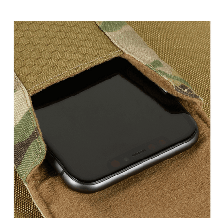M-Tac Smartphonelomme Elite Large Hex i Cordura HEX med magnetisk spenne, svart smarttelefon i kamuflasjeetui, egnet for 6,5 tommer.