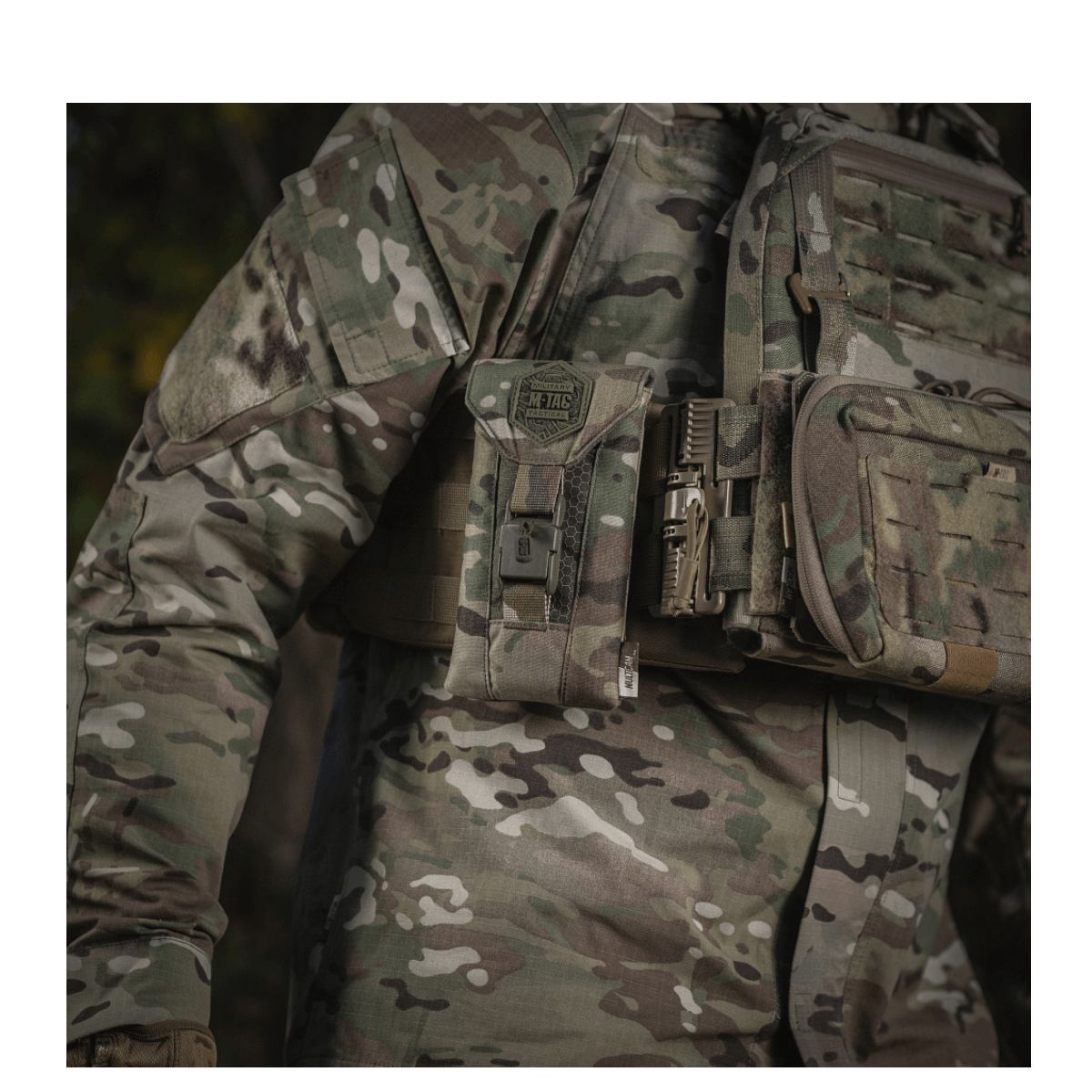 M-Tac Smartphone Lomme Elite Large Hex i camouflage, nem transport af smartphone, fremstillet af holdbart CORDURA HEX materiale, 1000D