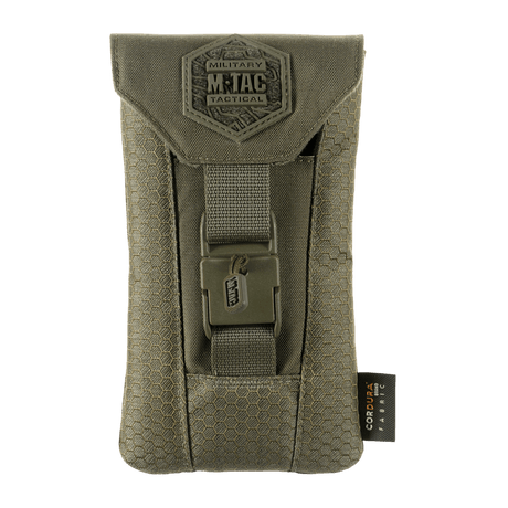 M-Tac Smartphone Pouch Elite Large Hex i holdbart Cordura HEX 1000D-materiale med magnetisk WJ-spenne for oppbevaring av smarttelefoner.