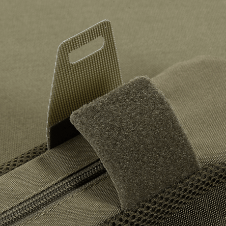 Nærbilde av M‑Tac skulderrempute 40 mm Elite med robuste Cordura-materialer og 3D mesh for ventilasjon og komfort.