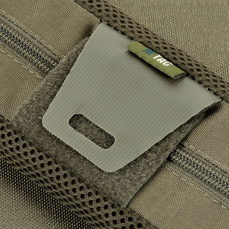 M‑Tac skulderrempute 50 mm Elite i slitesterkt Cordura, 3D mesh innside for komfort og ventilasjon, nærbilde av rempute.