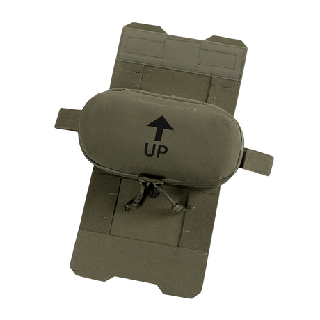 M‑Tac Horizontal Medical Pouch Elite i Cordura 500D med indre organizer, YKK AquaGuard-glidelås for felthjelp.