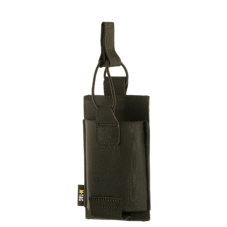 M-Tac elastisk lomme for 1 magasin Elite Cordura i svart, slitesterkt materiale med sikker fiksering, teknisk visning, galleri posisjon 1.