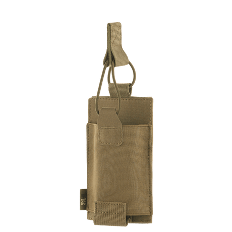 M-Tac elastisk lomme for 1 magasin Elite Cordura i coyote med elastisk fiksering, slitesterkt materiale og teknisk visning, galleri posisjon 1.