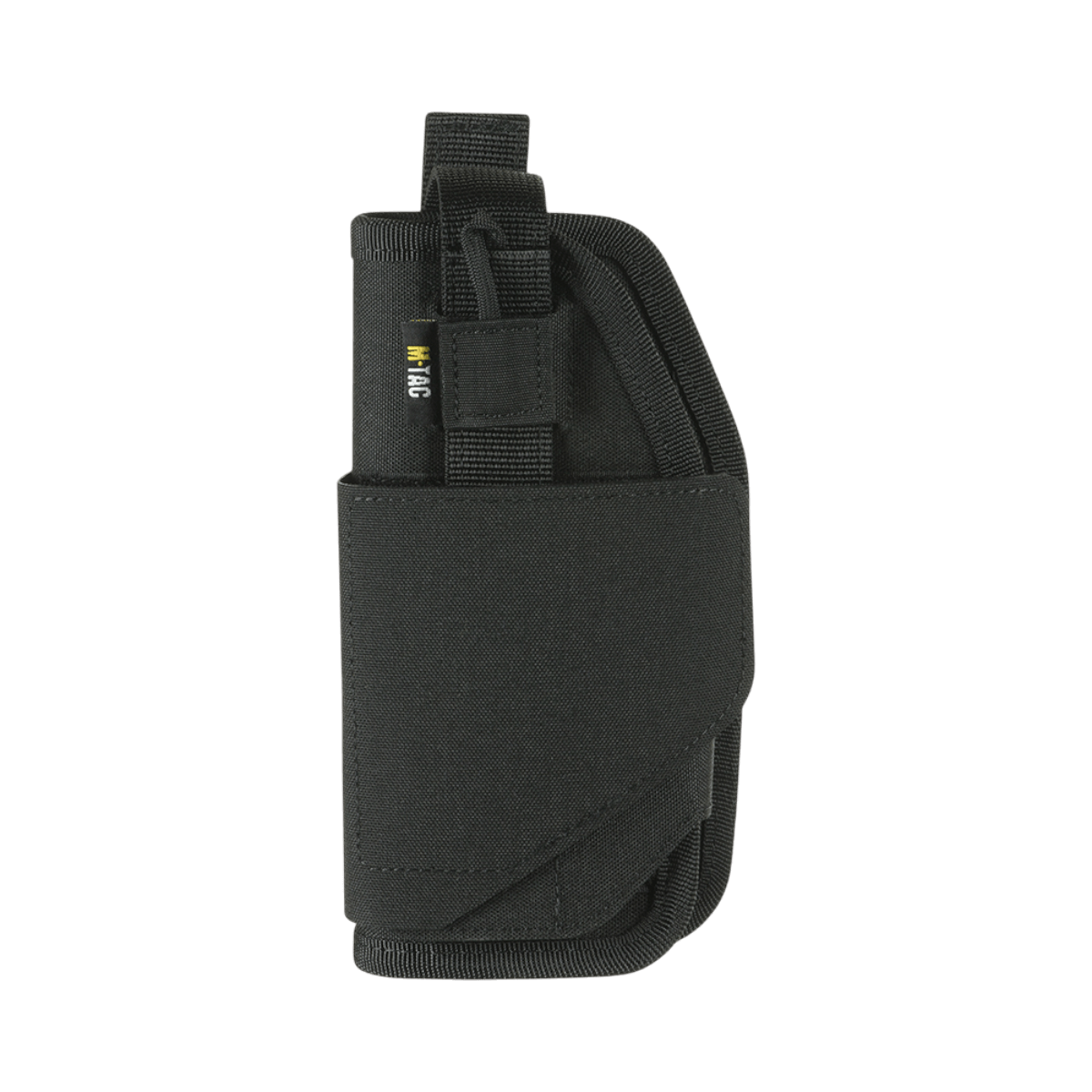 M-Tac Universal Taktisk Hylster Elite Venstre i sort Cordura, laser cut design, justerbar pasform til de fleste pistoler.