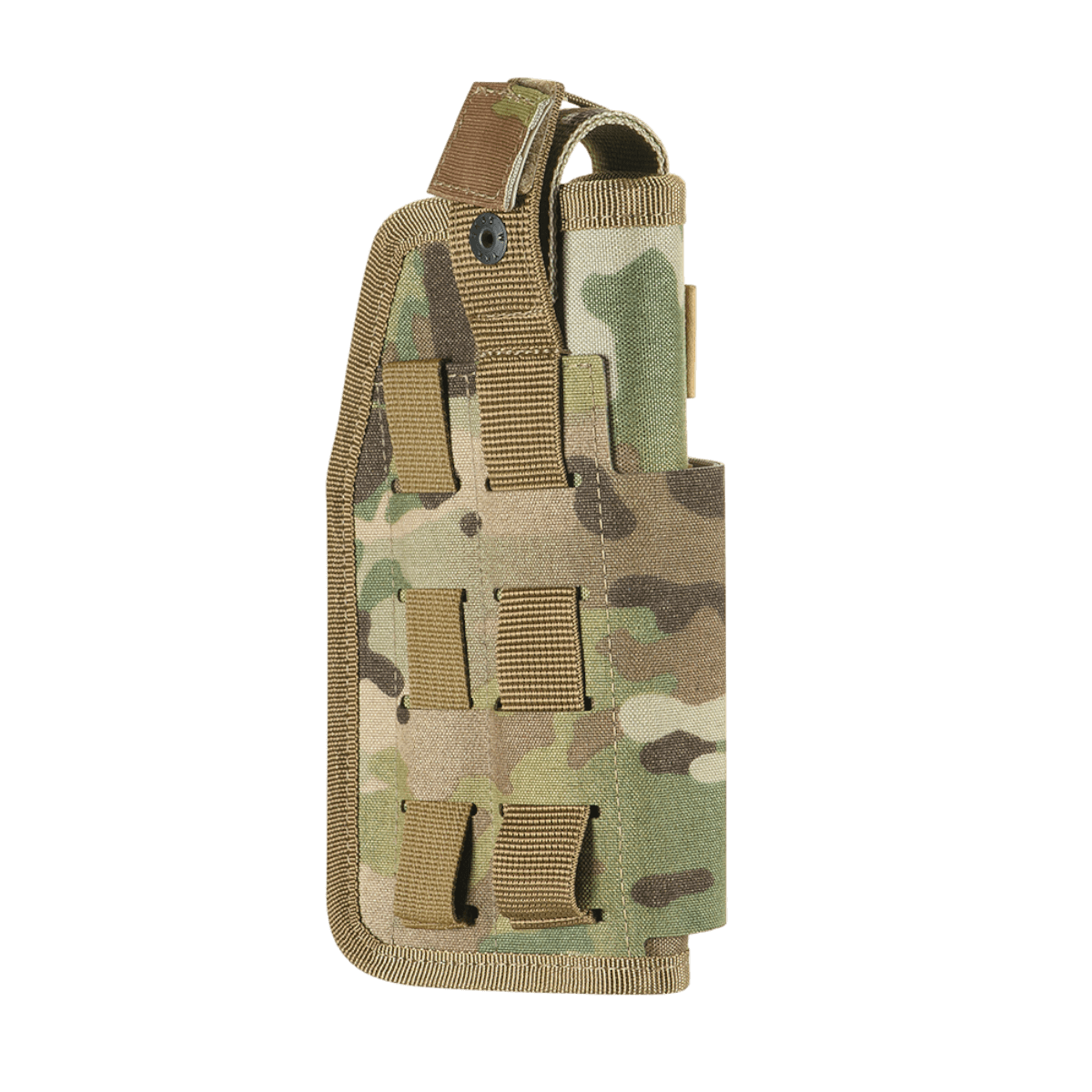 M-Tac Universal Taktisk Hylster Elite Venstre i camoufleret design med MOLLE-interface, lavet af lamineret Cordura 500D.