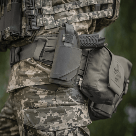 M-Tac universal taktisk hylster Elite venstre i laminert Cordura 500D med NIJ-sertifisering, justerbar passform, galleri posisjon 1