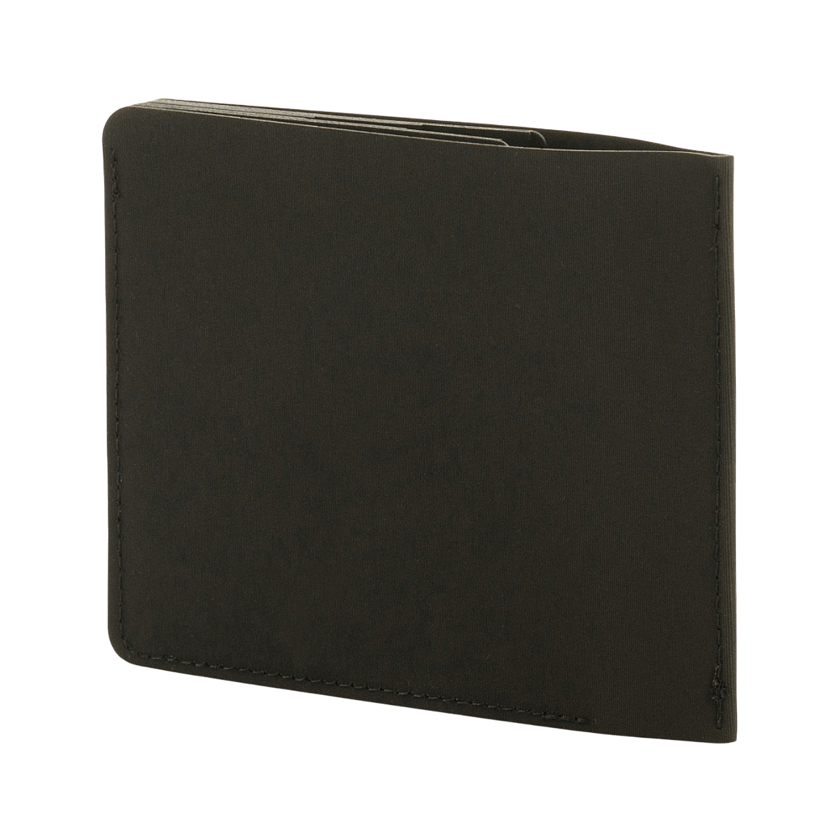 M‑Tac Pung Slim Elite kompakt sort pung i moderne polymerkomposit, stilfuld og holdbar, perfekt til kort og kontanter.