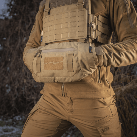 M-Tac Taktisk Håndvarmer Elite med slidstærkt Cordura 500D og Polartec fleecefor, ideel til kolde vejrforhold