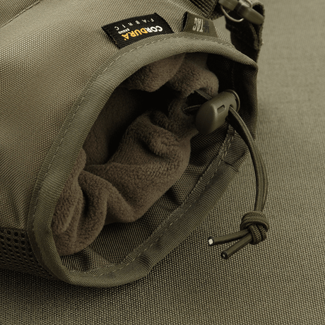 M-Tac Taktisk Håndvarmer Elite i slidstærkt Cordura med blødt fleecefor, perfekt til kolde vejrforhold og komfortabelt design.